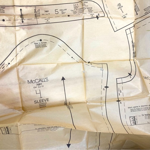 McCall’s #7681 Girls’ Jacket And Vest Patterns VTG 1981 DIY - Picture 13 of 13